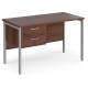 Maestro H Frame Shallow Desk with Two Drawer Pedestal